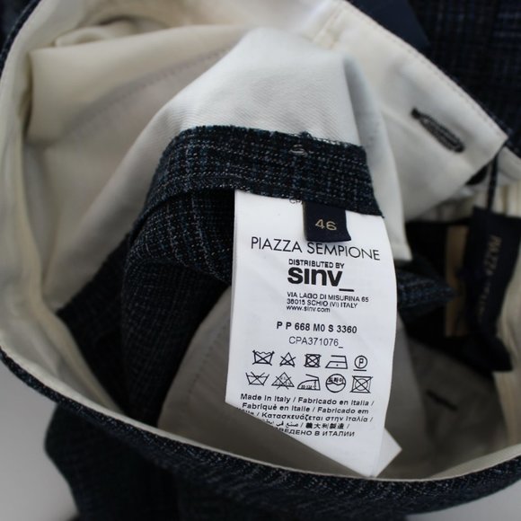 NWT Piazza Sempione Laura Plaid Trousers | Designer Tailored Trousers - Picture 9 of 9